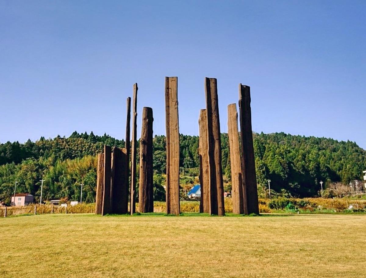Wood Circle at Mawaki site in the city of Noto