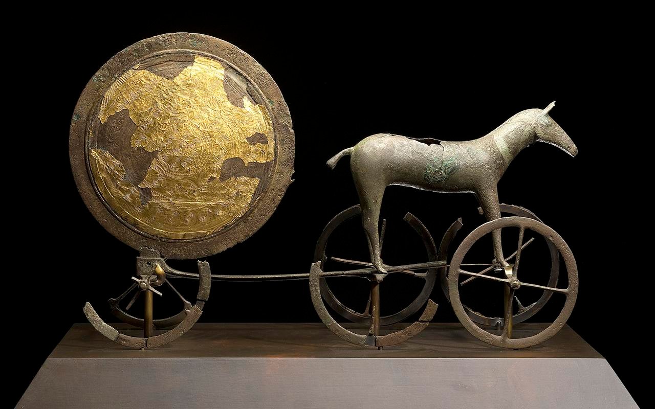 Trundholm sun chariot, Denmark, c. 1500 BC