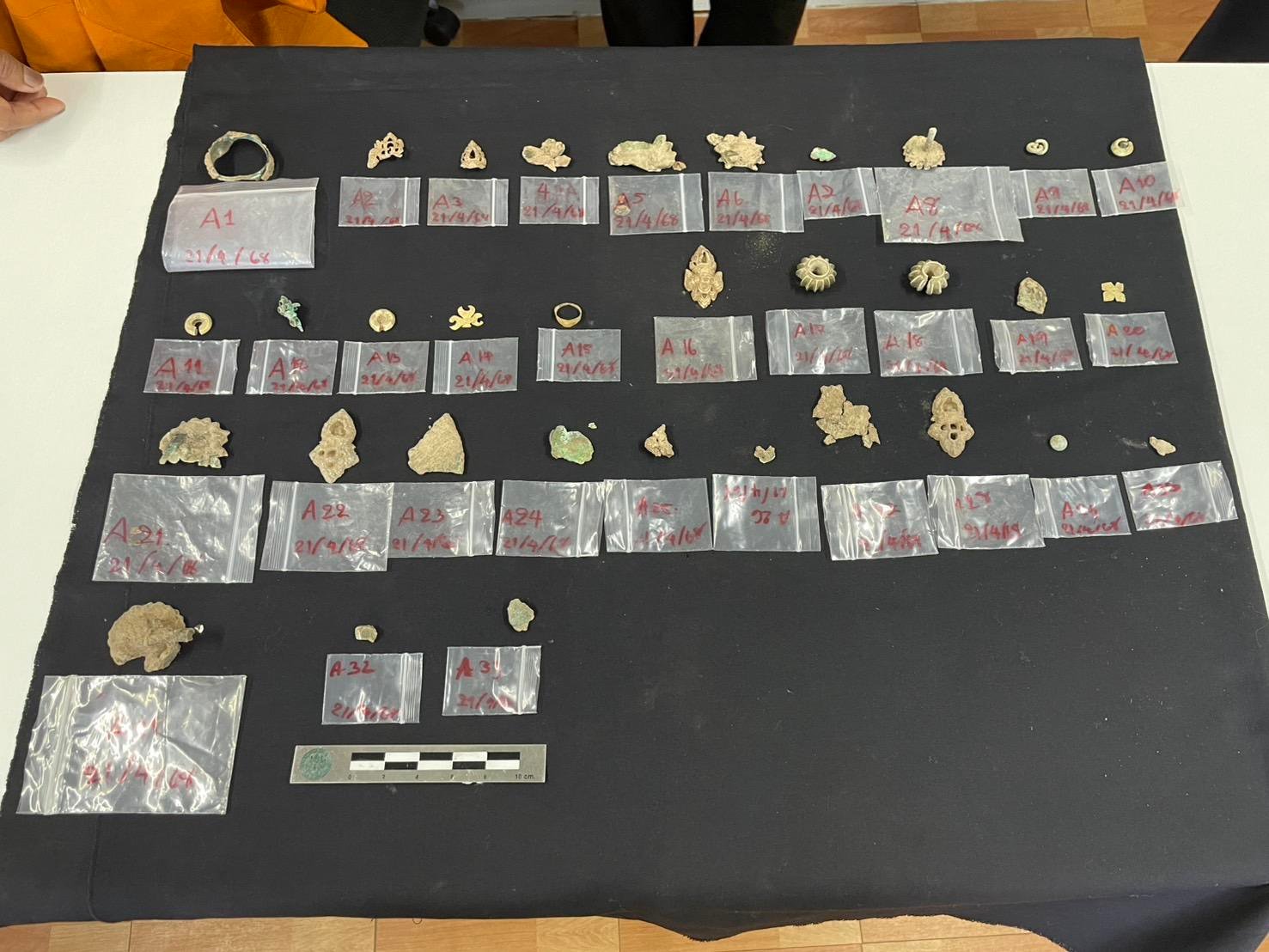 1,300-year-old Buddhist treasures unearthed in northeastern Thailand